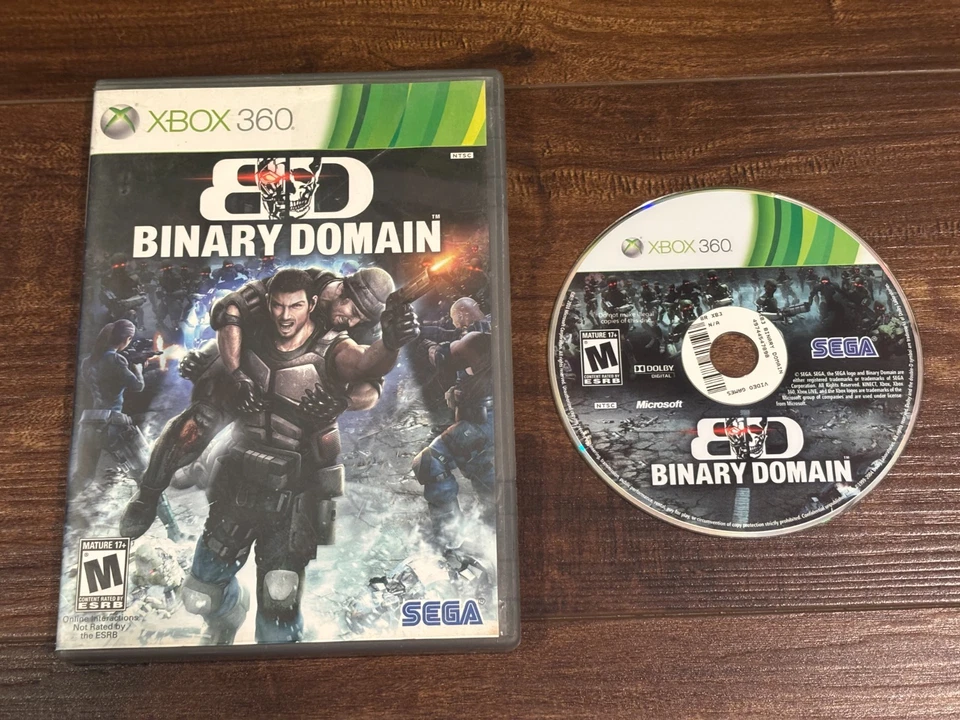 Binary Domain BD Complete w/ Case XBOX 360 -TESTED - Image 1 of 1