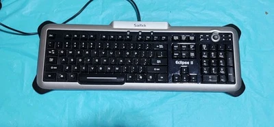 Saitek Eclipse II Model KU-0603 Black/Silver USB Gaming Keyboard PK02AU  - Image 1 of 4