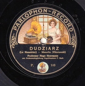 Heermann. Wieniawski (2 Mazurkas). Parl. P 509/10. EX+, rubs - Picture 1 of 2