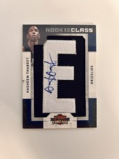 Hasheem Thabeet Threads ROOKIE CLASS "E" Patch Auto RC #/315 Grizzlies UCONN