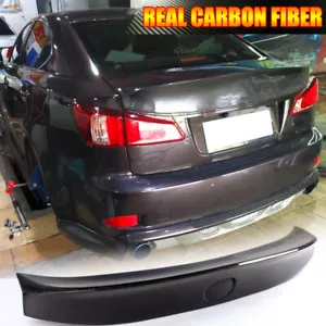 REAL CARBON Rear Boot Trunk Spoiler Wing for Lexus IS250 IS300 IS350 2006-2012 - Foto 1 di 14