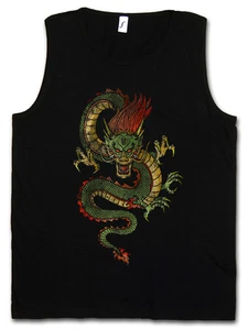 CHALECO SIN MANGAS CHINO DRAGÓN III Fantasía Tatuaje Monstruo Japonés Asia Monstruo - Imagen 1 de 1