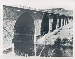 1939 Pressefoto Brücke über die Saale auf der Autobahn bei Jena Deutschland - Bild 1 von 2