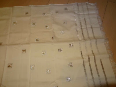 HERMES COTTON and SILK MOUSSELINE SHAWL(200cm x 65cm) - Image 1 of 4