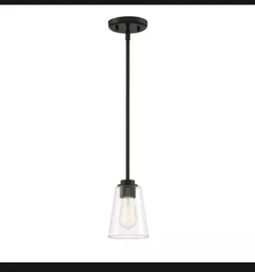 Designers Fountain Westin 1 Light Mini Pendant, Matte Black - 95730-MB Pair Of 2 - Picture 1 of 1