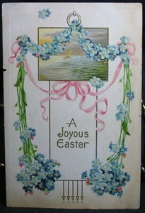 Vtg Easter Postcard - pg. - 1911 - embossed posted 1911 - Picture 1 of 2