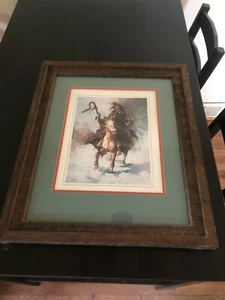 Howard Terpning Staff Carrier Native American Indian Print - Picture 1 of 4
