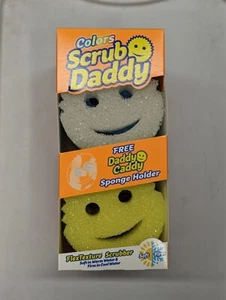 Scrub Daddy Assorted Colors - 7 Piece (6 Sponges, 1 Daddy Caddy) - Picture 1 of 5