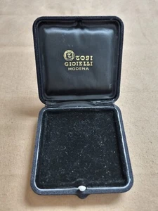 Tosi Jewles Modena vintage black fabric jewelry box 1970-1980s' good condition - Imagen 1 de 10