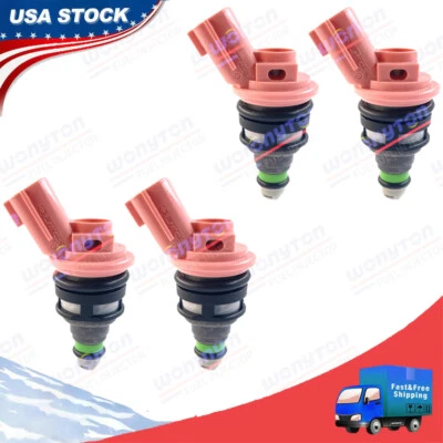 Inyectores de combustible de 12 orificios de actualización de 4 piezas para Nissan Sentra 200SX 1,6 L 16600-57Y01 Foto 1 de 4