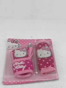 New Licensed Sanrio Hello Kitty Big Face Hot Pink Shift Knob and Ebrake Cover - Picture 1 of 2