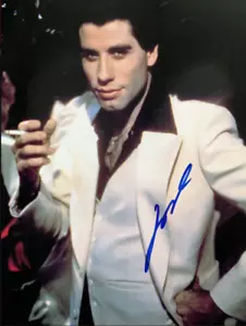 John Travolta signed Tony Moreno Saturday Night Fever 11x14 photo in person. - Picture 1 of 1
