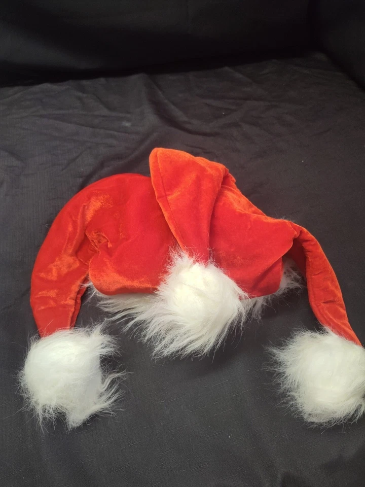 Unisex Rojo Blanco Navidad Elfo Papá Noel Bufón Feo Suéter Sombrero Gorra Disfraz Fiesta Foto 1 de 4
