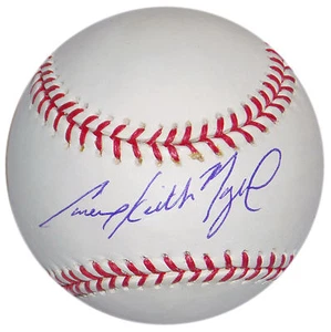 CAMERON KEITH MAYBIN SIGNED FULL NAME OML BASEBALL YANKEES TIGERS BRAVES PADRES+ - Picture 1 of 2