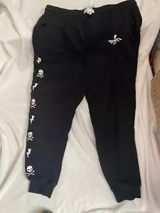 Death Wish Coffee men's black XL runner sweatpants worn once - Picture 1 of 4