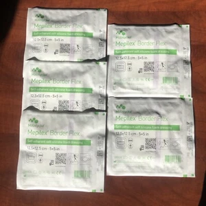 Mepilex Border Flex 5"x5" x5 Dressings; Wound Care - Picture 1 of 6