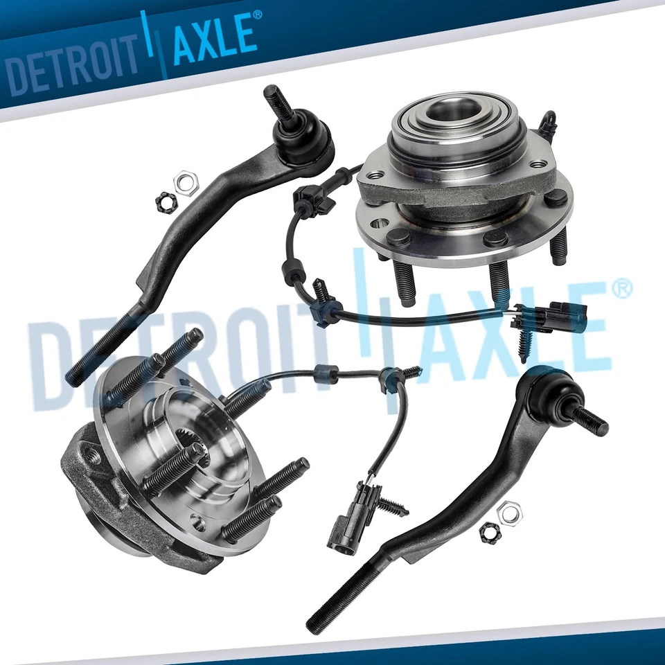 Buje de cojinete de rueda delantera barras de amarre externas para Chevy Trailblazer GMC Envoy 2002-2009 Foto 1 de 4