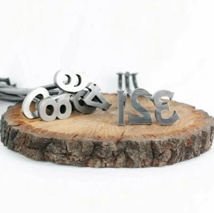 Hierros de marca con número 0-9 - 10 hierros - monograma de vaquero personalizado - asas de madera - Imagen 1 de 4