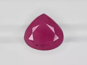 GII Certified GUINEA Ruby 14.07 Cts Natural Untreated Pinkish Red Heart - Picture 1 of 4