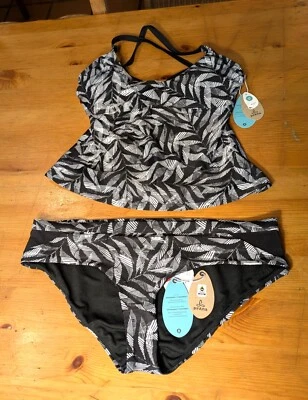 NWT PrAna 34 D Small Marina Tankini Top Med Chamba Bottom Retail: $135 - Image 1 of 4