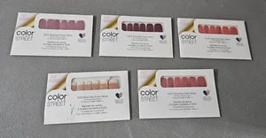 5 Packages - Color Street Nail Strips - Rose Gold, San Jose, Manchester, Mauve - Picture 1 of 9