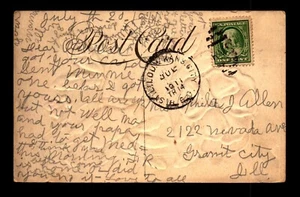 1911 St Louis & Kans City RPO Card - L30448 - Picture 1 of 2