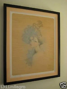 Audrey Kawasaki Artist Proof AP Edition "Lacey" Framed Lithograph Litho V Rare! - Picture 1 of 3