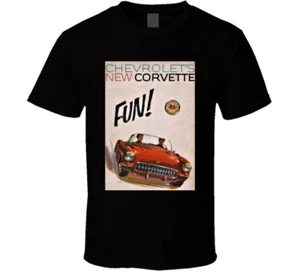 Maglietta Chevrolet's Nuova Corvette Fun 1957 Regalo Chevy Vette T Shirt - Foto 1 di 3