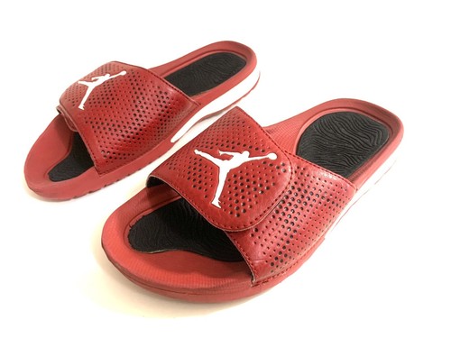 Sandali Nike Air Jordan Hydro 5 slides taglia 5 gioventù 7 5 donna 6 5 uomo vintage rosso