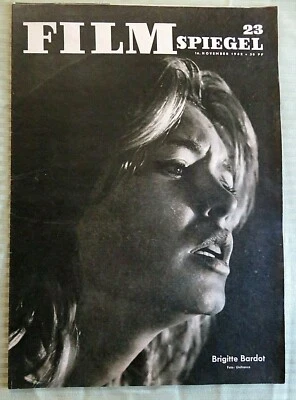 FILM SPIEGEL 11/16/62 #28~ BRIGITTE BARDOT (COVER)/MANNHEIM 1962/BARRANDOV /RARE - Image 1 of 4