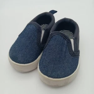 OshKosh B'Gosh Jungen klassische Boot elastische Slipper Freizeitschuhe blau Größe 3 - Bild 1 von 6