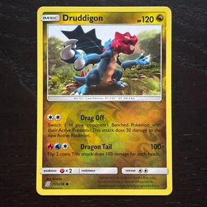 Druddigon 157/236 Pokemon Unified Minds Sun & Moon Reverse Holo Common Card NM - Bild 1 von 2