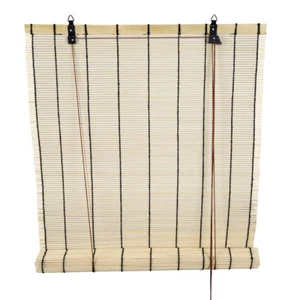 Persianas enrollables bambú ventana diurna protector solar cortina pantalla de privacidad stock del Reino Unido - Imagen 1 de 12