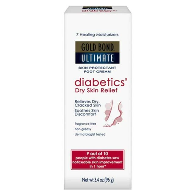 Gold Bond Diabetic Skin Relief Foot Cream 3.4oz 041167054000t473