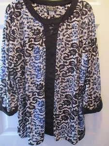 Women's Southern Lady Polyester/Spandex Multicolor Floral 3/4 Sleeve Blouse/Top - Picture 1 of 7