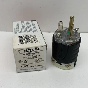 Pass & Seymour PS5366-XHG Hospital Grade 5-20P Straight Blade Plug 20A 125V - Picture 1 of 22