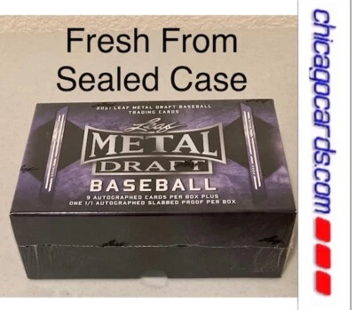 2021 Leaf Metal Draft BB Hobby JUMBO Box 9 AUTO, 1/1 AUTO Slabbed Proof Look4 RC - Image 1 of 4