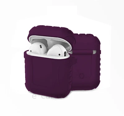 JJINGER Para AirPods 2/1 Funda Protectora Silicona Antigolpes Cubierta + Llavero Foto 1 de 4