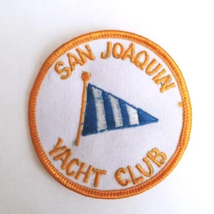 San Joaquin Yacht Club Embroidered Patch Vintage 2 7/8" California Boat - Picture 1 of 5