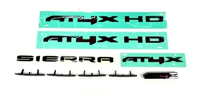 2024-2026 GMC Sierra 2500HD 3500HD Sierra HD AT4X Black Emblem Kit 85870116 GM - Image 1 of 4