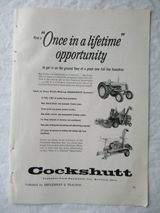 1957 Print AD Cockshutt Farm Equipment Tractor 10x7 - Picture 1 of 1
