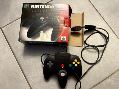 Manette Nintendo 64 officielle joystick en bon état en boîte - Photo 1/2