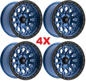 FITTIPALDI FT101 BLUE WHEELS RIMS FITS TOYOTA TRD TACOMA FT101 - Picture 1 of 7