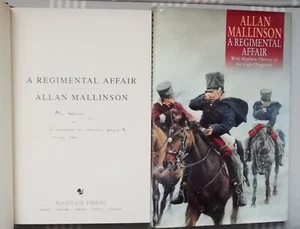 ALLAN MALLINSON SIGNED LINED DATED A REGIMENTAL AFFAIR 1/1 UK HB/DJ 2001 NICE - Picture 1 of 4