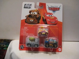 MATTEL/PIXAR CARS MINI RACERS DOUG CRANKEL, IVY, ROADETTE MARKER (3 PACK) - Picture 1 of 2
