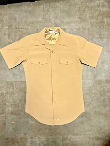 Authentic US Navy Originals Khaki Classic Fit Uniform Kurzarm Hemd Größe M - Bild 1 von 2