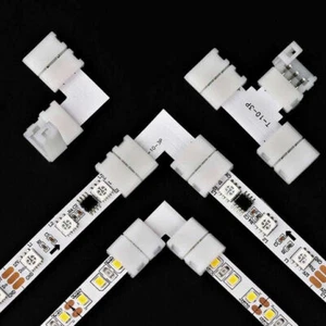 light Solderless Corner Connector Adapter For 5050 3528 RGB CCT LED Strip 5pcs - Picture 1 of 16
