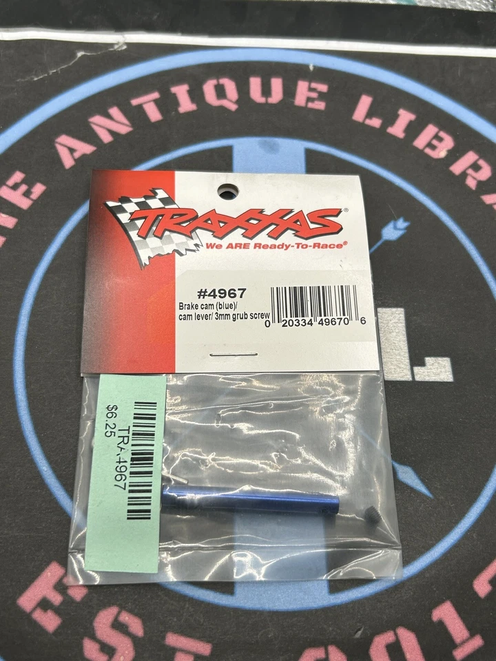 Traxxas. 4967 Brake cam (blue)/cam lever/ 3mm grub screw - Image 1 of 1