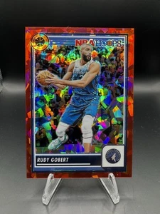 Rudy Gobert Red Cracked Ice Prizm 2023-24 No. 59 Minnesota Timberwolves/99 - Imagen 1 de 3