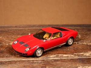 SMTS Those Classic Lines Lamborghini Miura rojo hecho a mano metal blanco pesado raro - Imagen 1 de 6